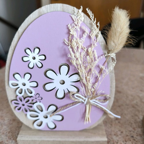 Wooden Easter decorations new, set of 2 pieces