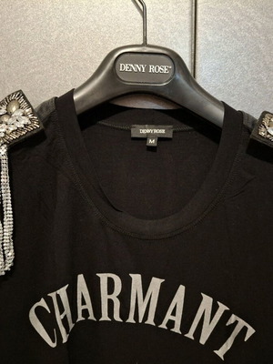 Denny Rose sleeveless blouse black like new, size M