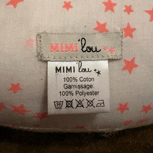 Mimi Lou Swan pillow like new, pink and white colors
