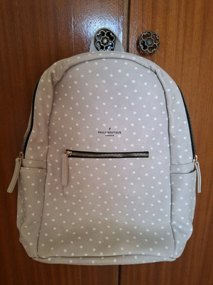 Backpack Paul's Boutique σαν καινούργιο, γκρι με λευκό πουά