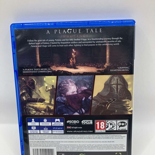 A Plague Tale: Innocence PS4 used action adventure game