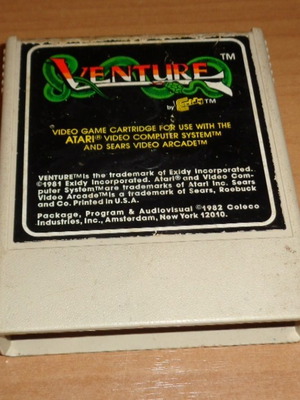 Venture 1982 cartridge for Atari 2600 used, Colecovision