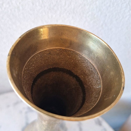 Brass vase used with beautiful engravings