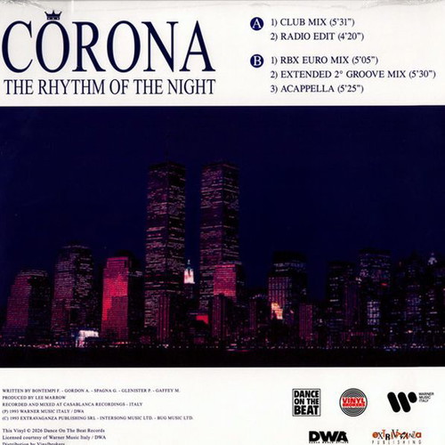 Corona The Rhythm Of The Night vinyl new, electronic