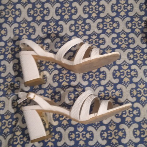 Parex women's sandals used size 40 white