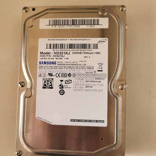 Samsung Spinpoint T166 HD321KJ 320GB SATA2 internal hard drive used