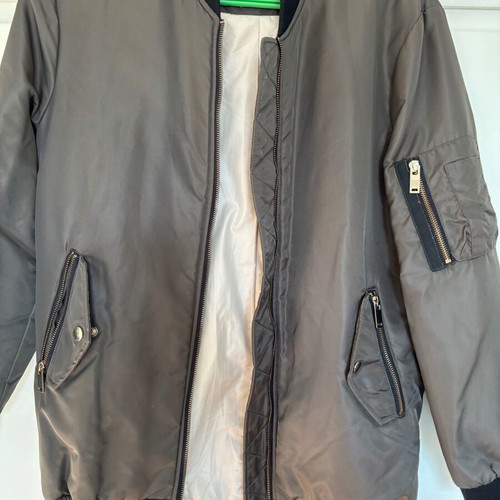 Bomber jacket Zara size S, like new, brown and green
