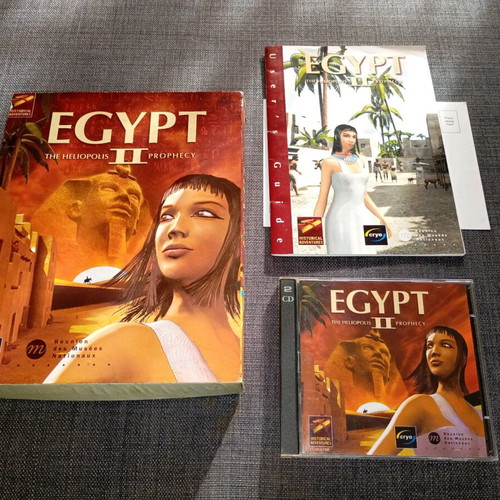 Egypt II The Heliopolis Prophecy PC game used, complete Big Box