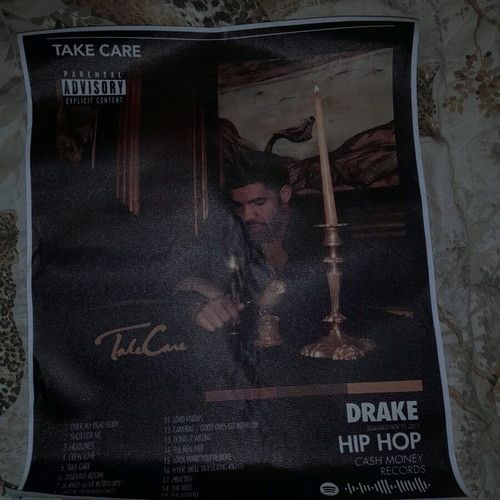 Drake Poster music album Take Care like new 40 × 50 cm