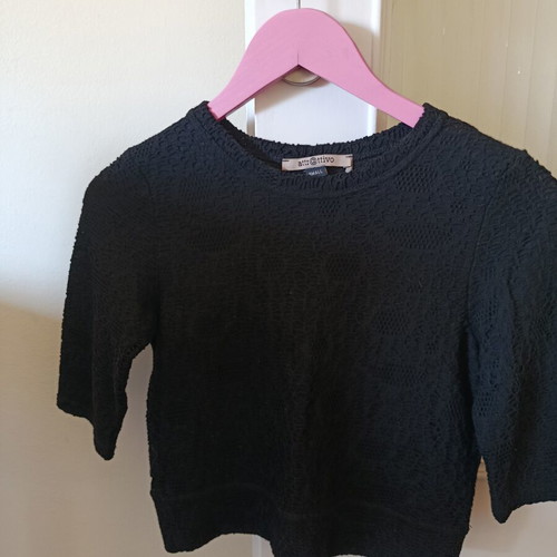Attrattivo black short sleeve shirt like new, size S