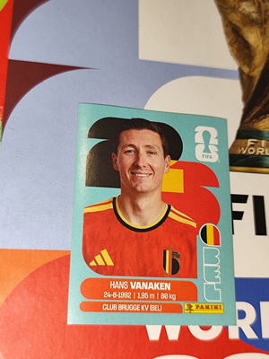 Hans Vanaken World Cup 2026 Panini стикер нов
