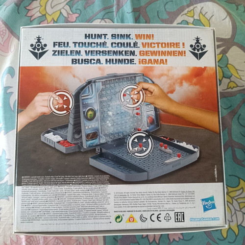 Battleship board game like new, missing one background cardboard
