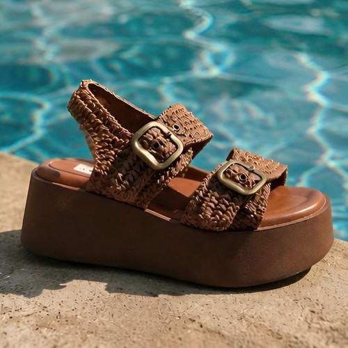 Luxury sandals new, brown, sizes 37-40