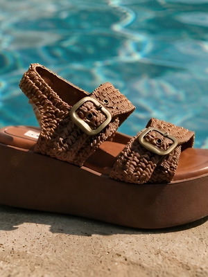 Luxury sandals new, brown, sizes 37-40