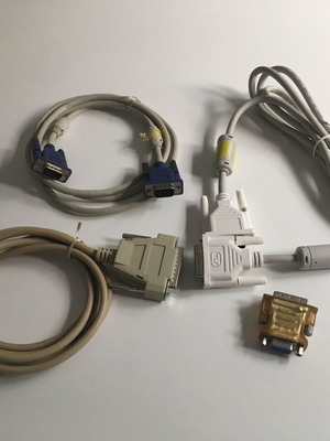 Cables and adapters for computer peripherals used