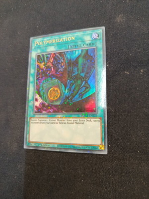 Yu-Gi-Oh Polymerization card ultra rare prismatic 1st edition like new