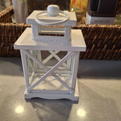 Lantern white iron like new