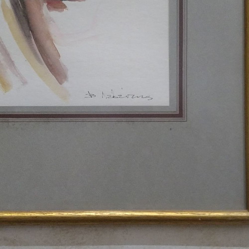 V. Leventis watercolor artwork 31x41 cm