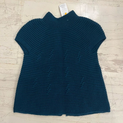 Knitted cardigan dark ocean blue color new, size M