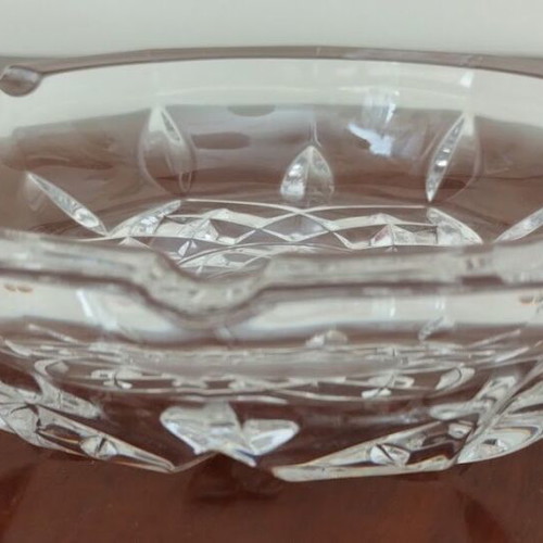 Large RCR Royal Crystal Rock 24% Crystal Ashtrays new, set of 4