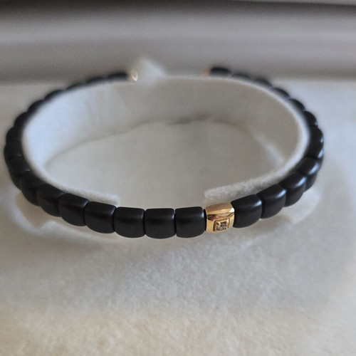 Bracelet with diamond, 18K gold and ceramic, Anna Maria Beleniotis
