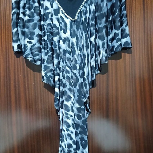 Pin Up blouse-tunic, animal print, size L
