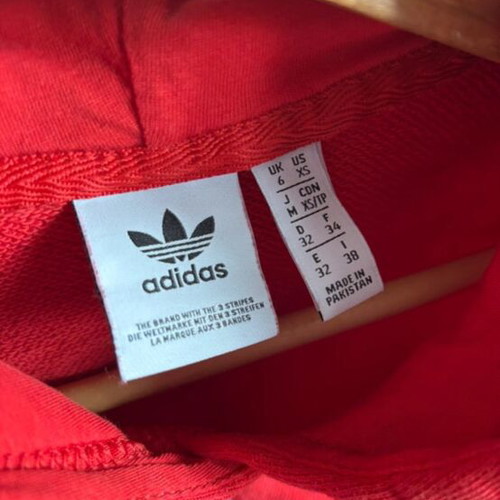Adidas sweatshirt new, red, size S