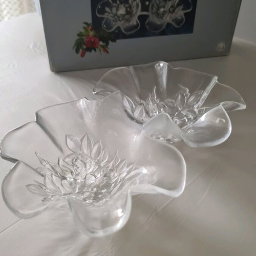 Vintage glass decoration new in box