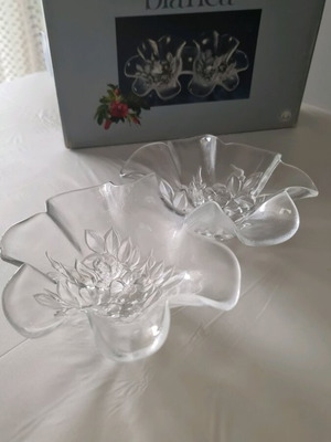Vintage glass decoration new in box