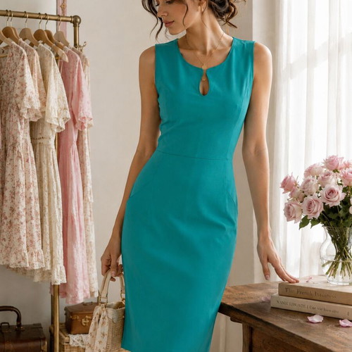Turquoise dress (S)