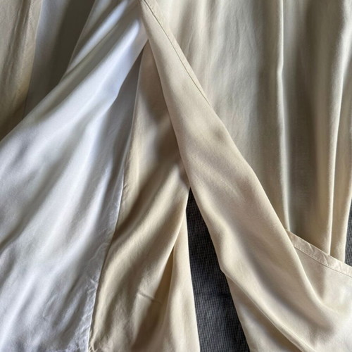FALF long dress white-beige like new with open back