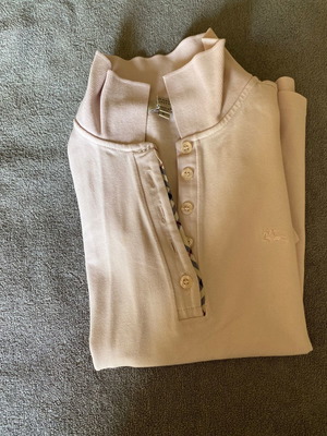 Burberry polo shirt used, size S, short sleeve, salmon color