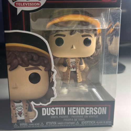 Funko Pop Stranger Things Dustin Henderson vinyl figure, perfect condition