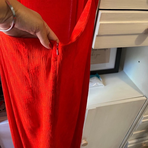Red backless dress Small new Topshop