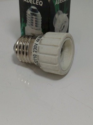 Lamp socket adapter from E27 to GU10 new