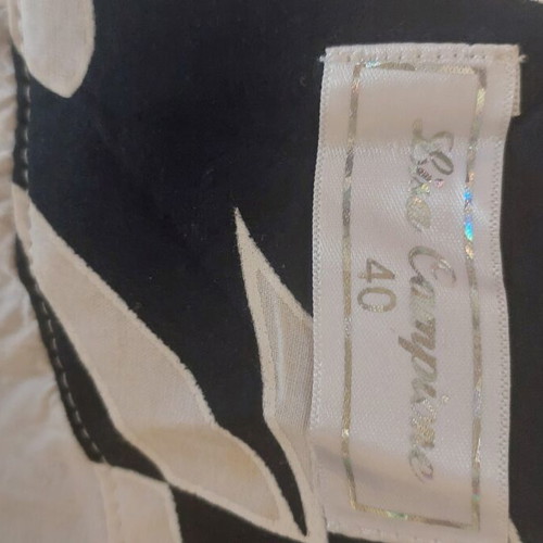 Lisa Campione summer dress like new, black and white embroidered