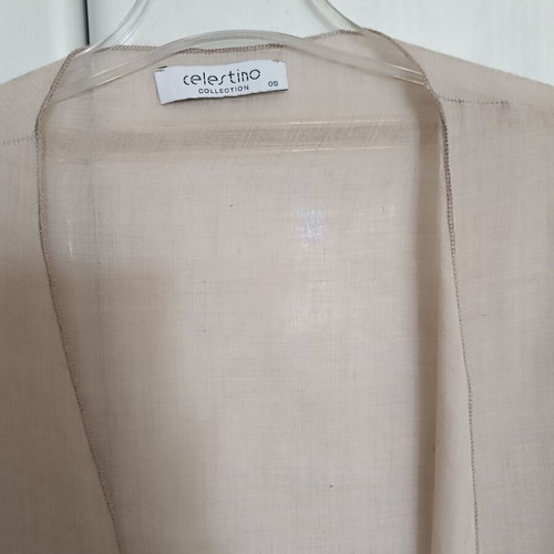 Celestino beige kimono sleeve cardigan, lightweight, size L