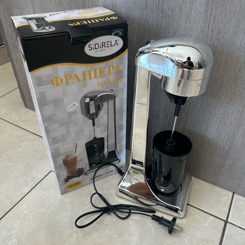 Plastic Inox frappe maker new with two speeds, set of 2 pieces