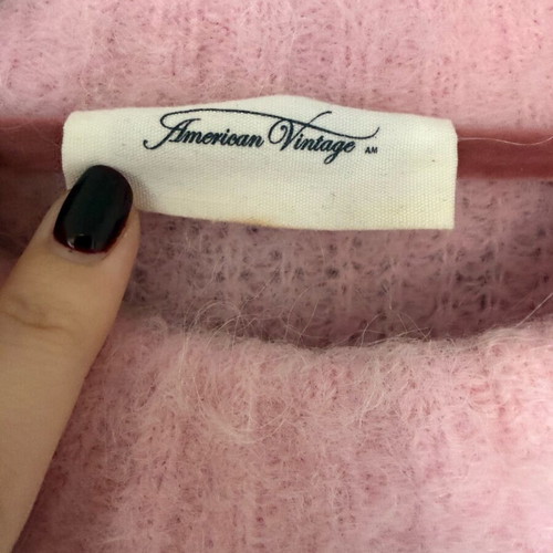 American Vintage pink knit sweater like new, size S