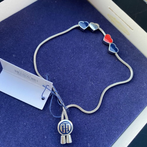 Tommy Hilfiger bracelet new, blue and red hearts