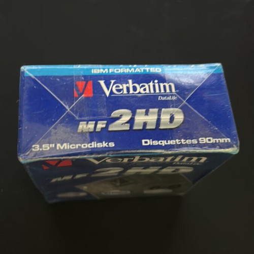 Verbatim Mf2HD 3.5” floppy disks, pack of 10, 1.44MB