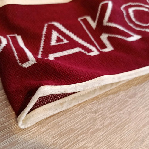 Olympiakos Europe Cotton Scarf used, maroon