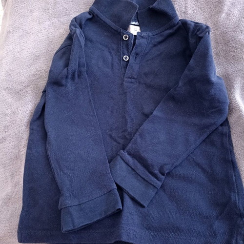 Zara kids polo shirt used, dark blue, age 3-4 years