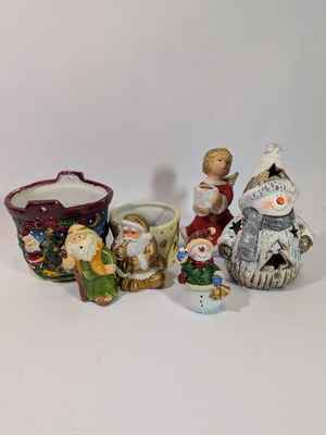 Christmas decorations used, pack of 6 pieces