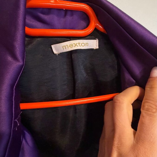 Purple outerwear like new, size S