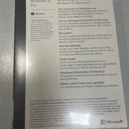 Microsoft Windows 10 Pro USB new license