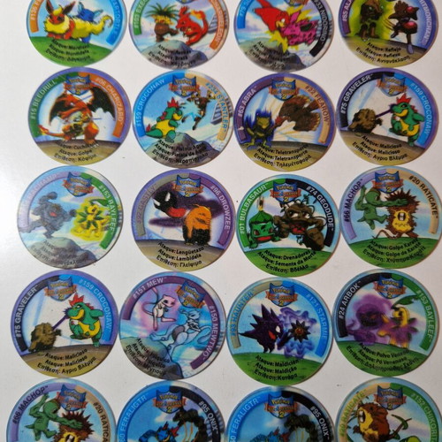 Pokemon Tazos League 2 set of 20, like new