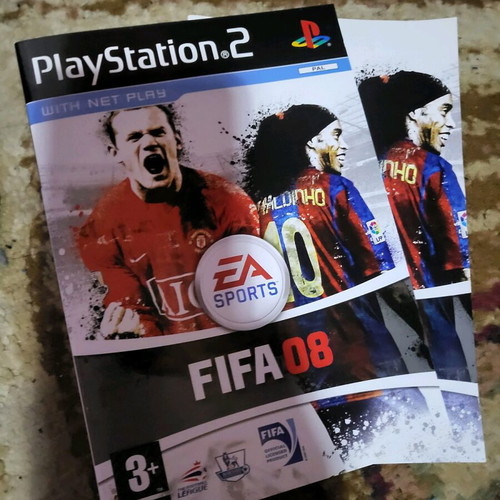 Football covers for Ps2 used with manuals, pack