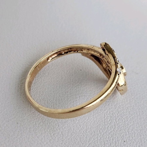 Gold 14K ring used with zircon
