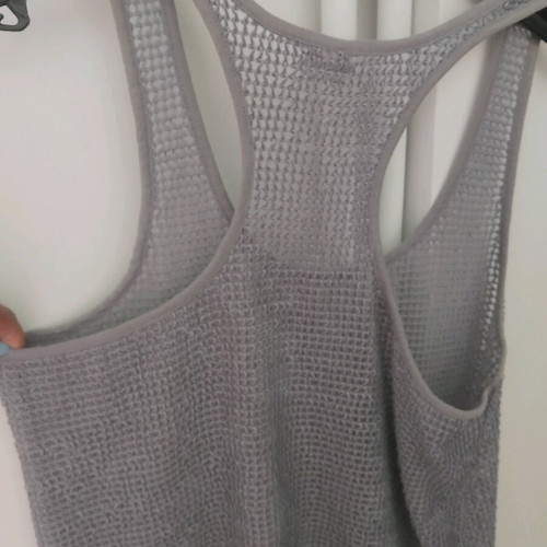Acme silver gray mesh top like new, size M